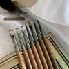 1/7Pcs Walnut Nail Art Brushes Contains Various Sizes Of Exquisitely Painted Nail Drawing Line Pen For Salons