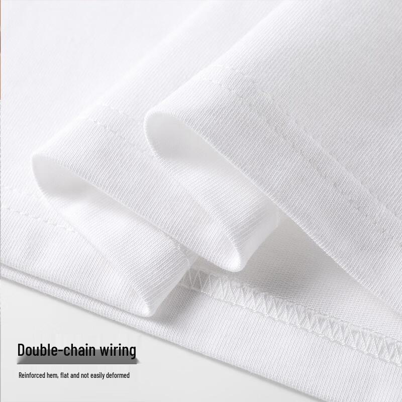 LANGSHA Men's Pure Cotton Long Sleeve Round Neck Base Layer T-Shirt