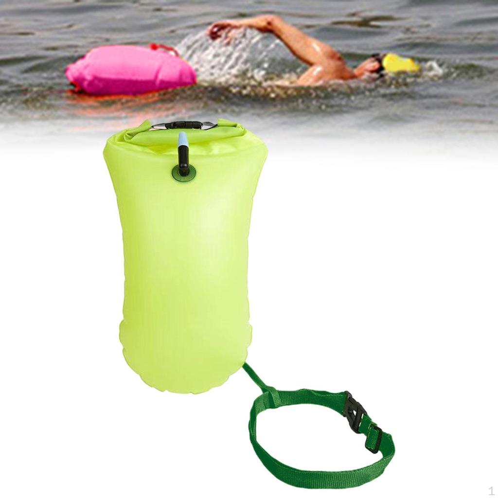 Swim Buoy Float Inflatable PVC Highly Visible for Snorkelers Surfers Boaters