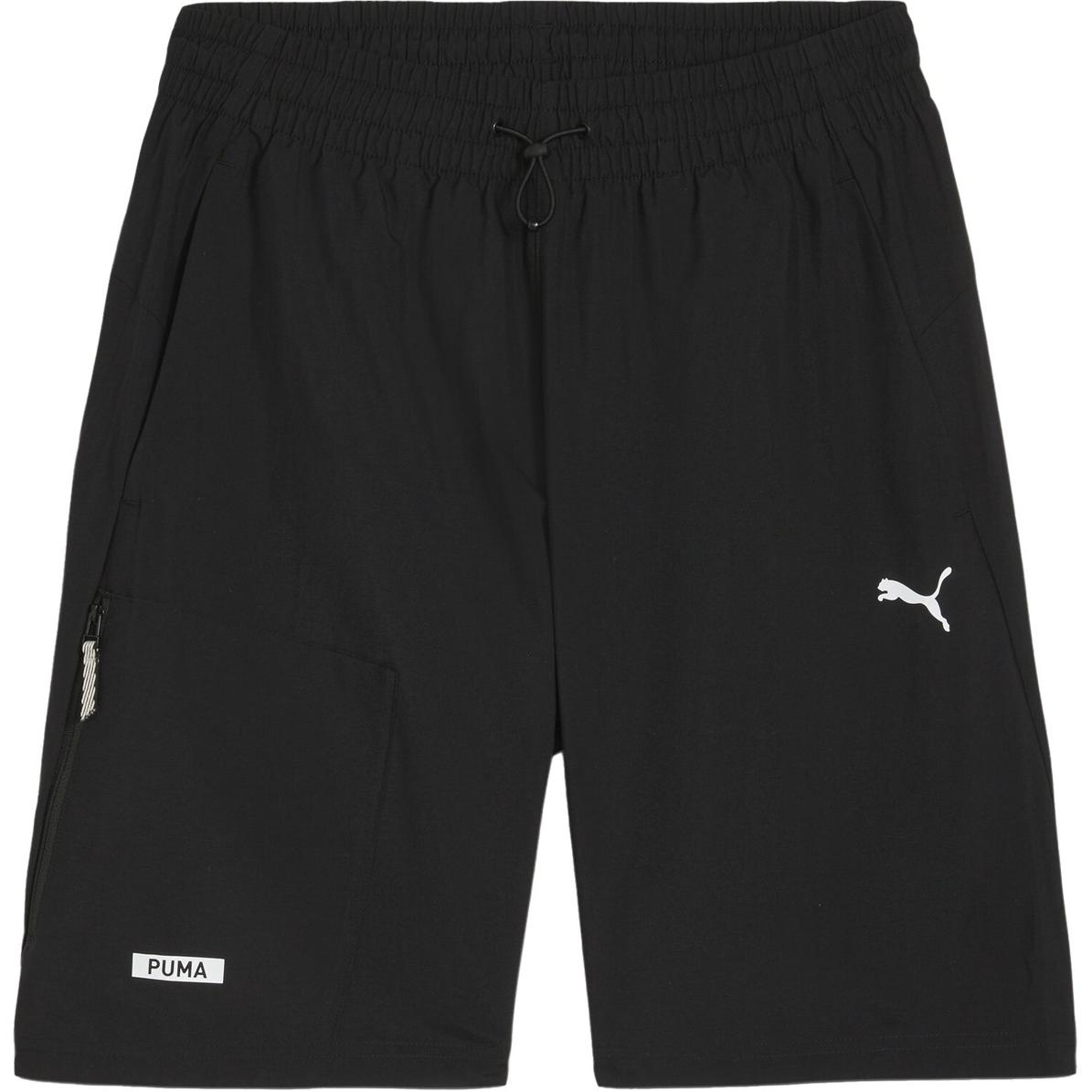 

Puma Solid Color Elastic Casual Shorts Men shorts Black 681256-01 M