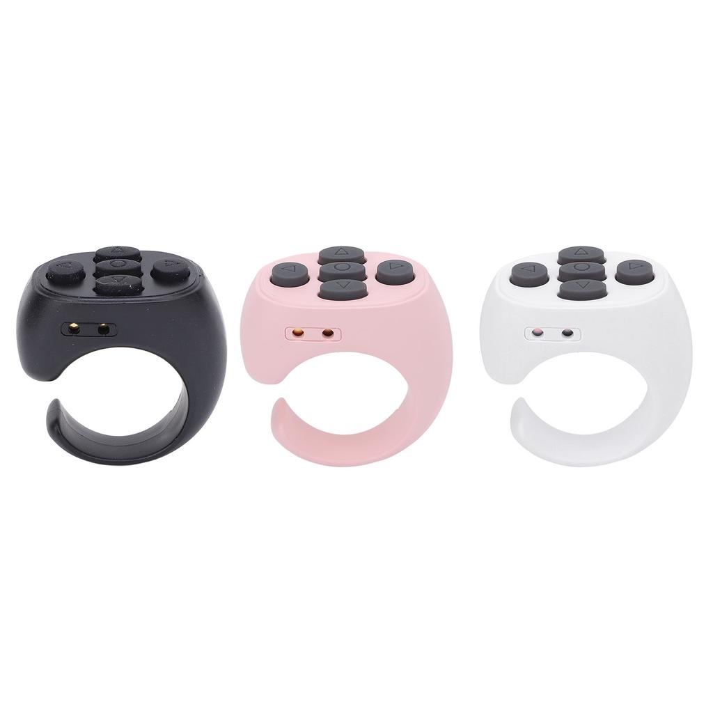 Remote Control Scrolling Ring Wireless Page Turner Remote Control Camera Shutter with Charging Case