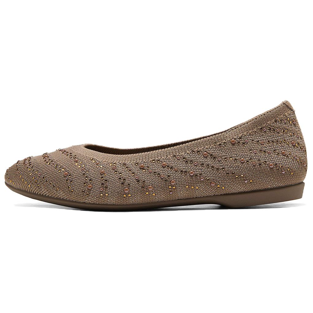 Skechers Casual Slip-On Flats Comfortable Versatile Women Flats Mocha-Brown 159435-MOC 35