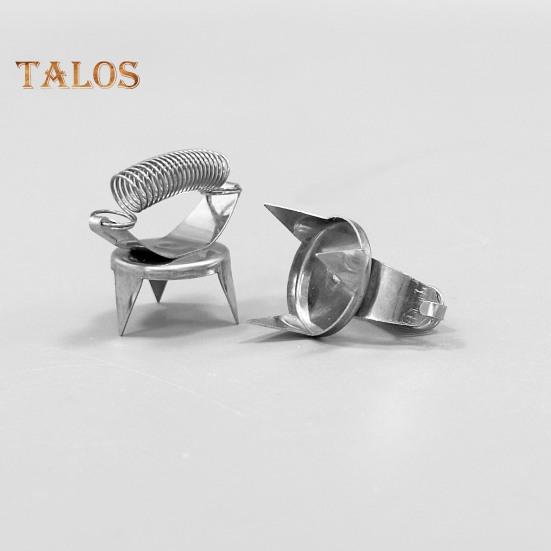 2-teiliger Glasur-Dip-Clip, Edelstahl, ergonomischer Komfort, leicht zu reinigen, multifunktionales Werkzeug zum Auftragen von Glasurfarbe