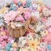 Random Style Color Artificial Flowers Head Mixed Fake Flower for Wedding Decoration Home Decor DIY Craft Wreath Gift Accessories