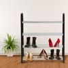 Plastic   Aluminum Metal Standing Shoe Rack   Shoes Storage Shelf Home   3 Tiers