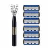 Men's Chinese Style Razor Set: Smooth, Comfortable Shave with Six-Layer Blades, 15 Pieces