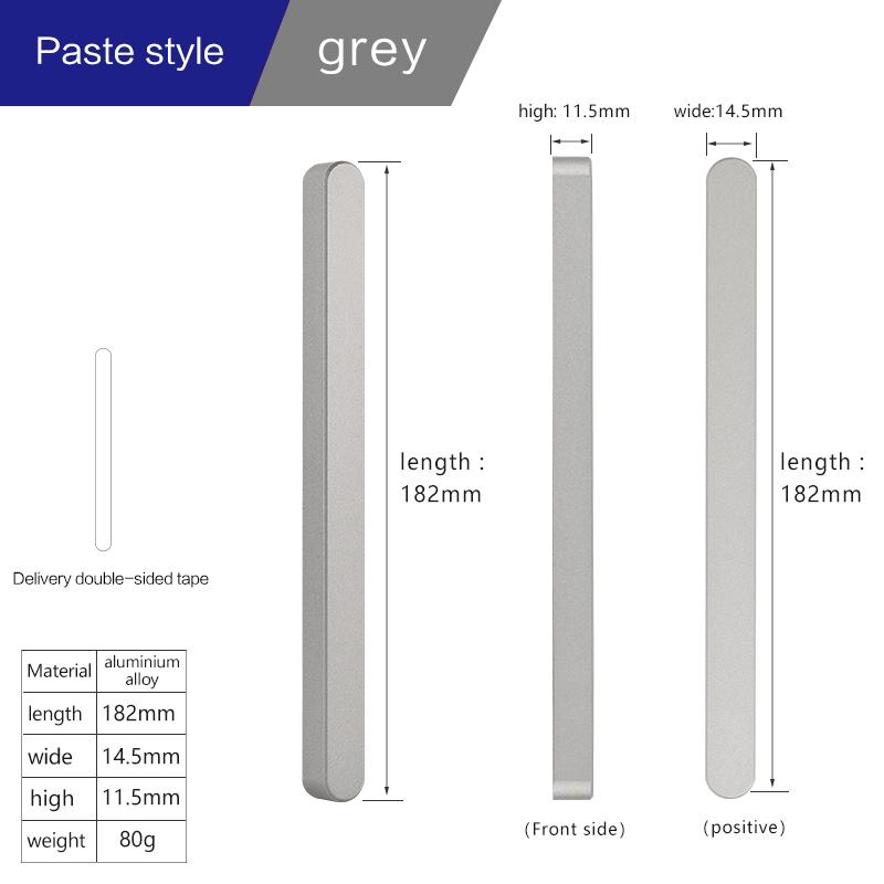 Uchwyt do drzwi przesuwnych szafa drzwi stodoły łazienka szklane drzwi uchwyt jedna para Przyklej Użyj taśmy dwustronnej