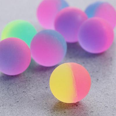 10Pcsset Bicolor Elastic Ball Toy Children Colored Boy Bouncing Ball Rubber Kids Sport Games Elastic Jumping Balls