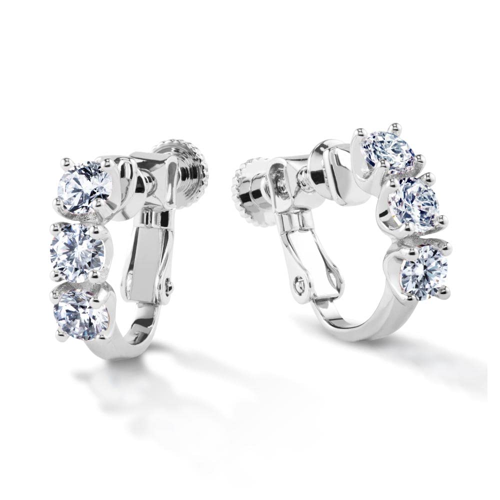 Gift from New York Earrings for Platinum Hoop Gift Women, Earrings, Hypoallergenic, Brand, Women,