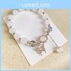Charm Trendy Butterfly Bracelet Refreshing Moonstone Alloy 2024 Summer Womens Accessory