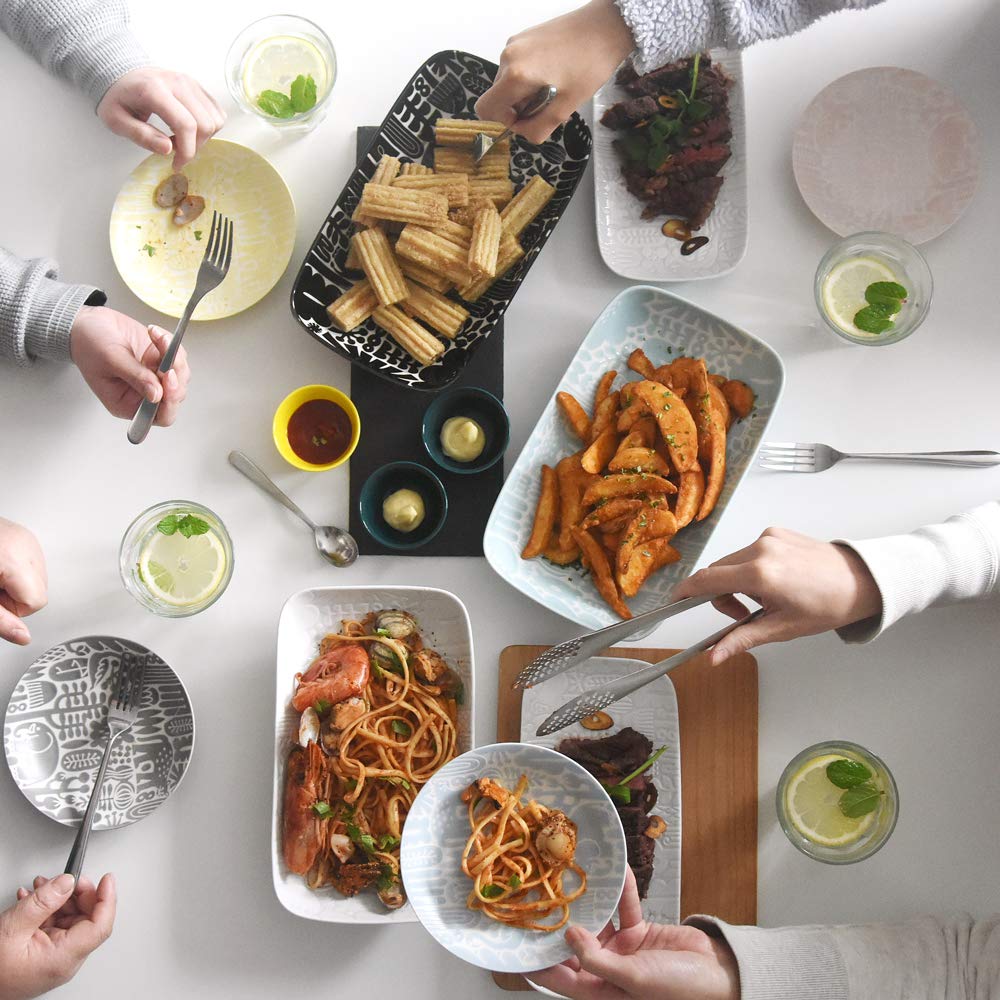 Natural69 Utopia Long Deep Natural69 Hasami Ware Utopia Long Deep Square Microwave and Dishwasher Made In Animal Japanese or Special Occasion Natural