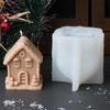 3D Christmas House Candle Silicone Mold DIY Creative Cabin Baker Igloo  Mold Christmas Crafts Home Christmas Decor Gift Tool
