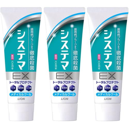 

[.co.jp Exclusive] [Bulk Purchase of 3] Systema EX Toothpaste, Medical Cool, 130g x 3