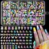 Lollipop Bead Butterfly 3D Resin Nail Charms Mix Colors Nail Accessories  DIY Manicure