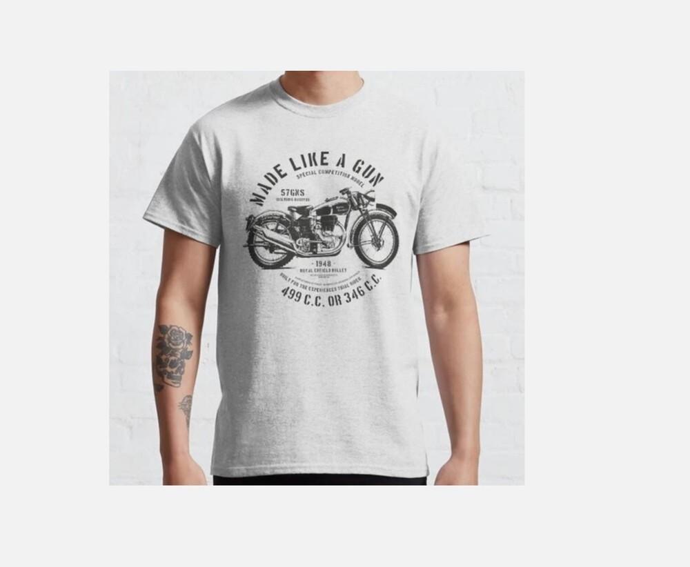 

Royal Enfield Bullet 1948 - T-shirt Design - Gun Metal Grey Classic T-Shirt M