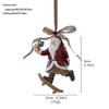 Luxury 3D Retro Resin Christmas Tree Ornaments: Old Man Bell Pendant with Gift Bag