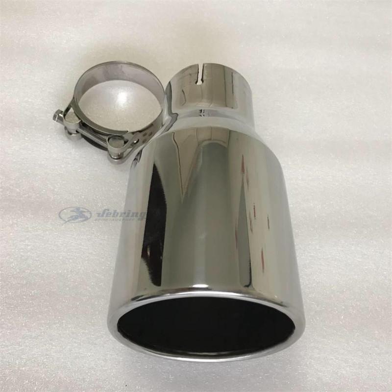 Stainless Steel Large Diameter 115mm 4.5inch The Flat Edge Universal Muffler Tail Throat Car Modification Exhaust Tip Pipe