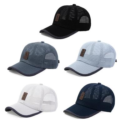Pánská Dámská Rychleschnoucí Sportovní Baseballová Čepice Snapback Sluneční Klobouk Síťovaný Patchwork Outdoor Turistika Běh Hip Hop Baseballové Čepice Casquette