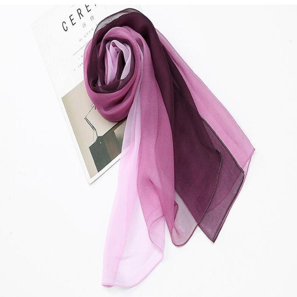 Headband Hijab Scarf Neckerchief Air Conditioner Shawl Head Wraps Chiffon Scarf Silk Scarf Shawl