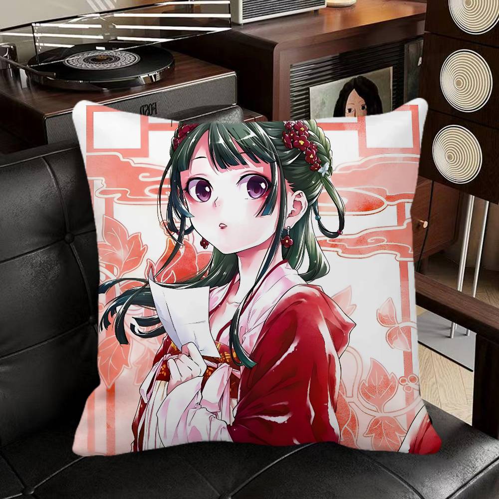 Maomao Anime The Apothecary Diaries  Pillow Case Square Pillow Bedroom Sofa Leisure Comfort Cushion Car Home Decoration