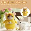 Craft Needle Felting Supply Needle Felted Mouse Handmade Figurine Gifts Felt Mice Ornaments Cute Mouse Mouse Collectible Easter