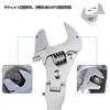HYCDIYTS Ratcheting Monkey Swivel 180 Degree Magic Adjustable Fits Up To 45mm Jaw Universal DIY Tool Wrench, Head, Rotation, Multi-Function Wrench,