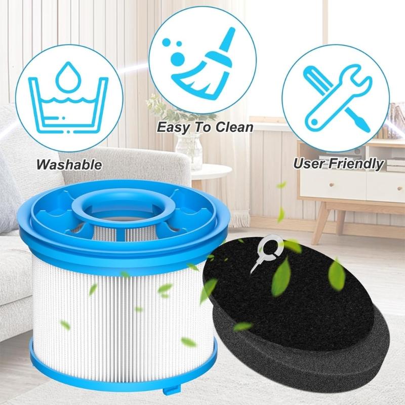 Plastic Filter Set Household Vacuum Spare Part Plastic Vacuum Filter Component Suitable for Household Dirt and Debris