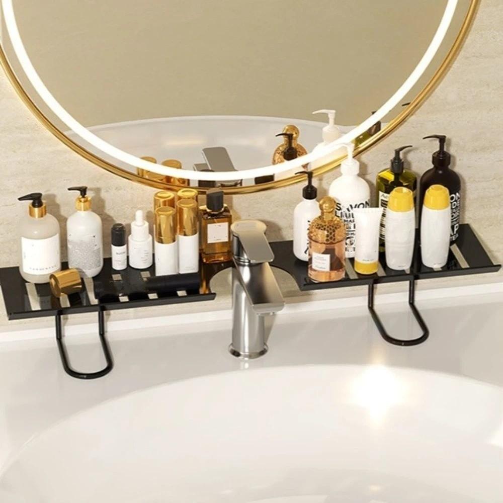 Water Drainage Bathroom Storage Rack Rustproof Kitchen Sink Shelf Metal Mesh Shelf Toilet