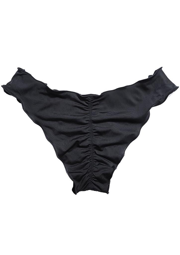 Swimsuit Reversible Ripple Bottom Bikini [Sanas] (L, (PT) Black)