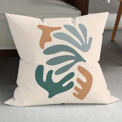Home Decor Tropical Leaves & Fruits Patterned Pillow Covers Pattern Cushion Cover Suitable For Sofa Bedroom Car Pillow Cover