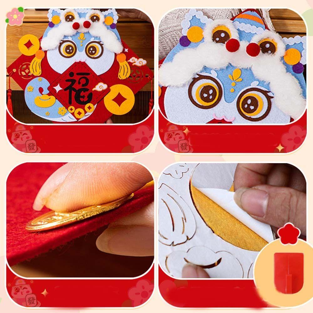 Handmade New Year's Festive Hanging Ornaments Best Wishes Cartoon Hanging Decorations Living Room