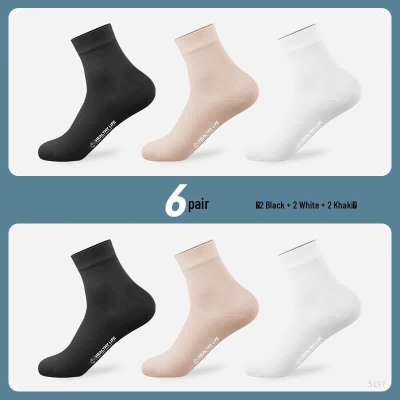 Hengyuanxiang Women s Cotton Mid-Calf All-Season Socks