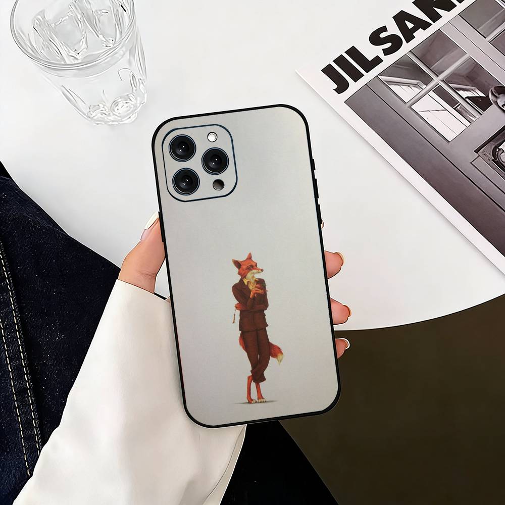 F-Fantastic Mr F-Fox  Phone Case For iPhone 17, 16,15,14,13,12,11 Plus,Pro Max, Others Soft Black Cover