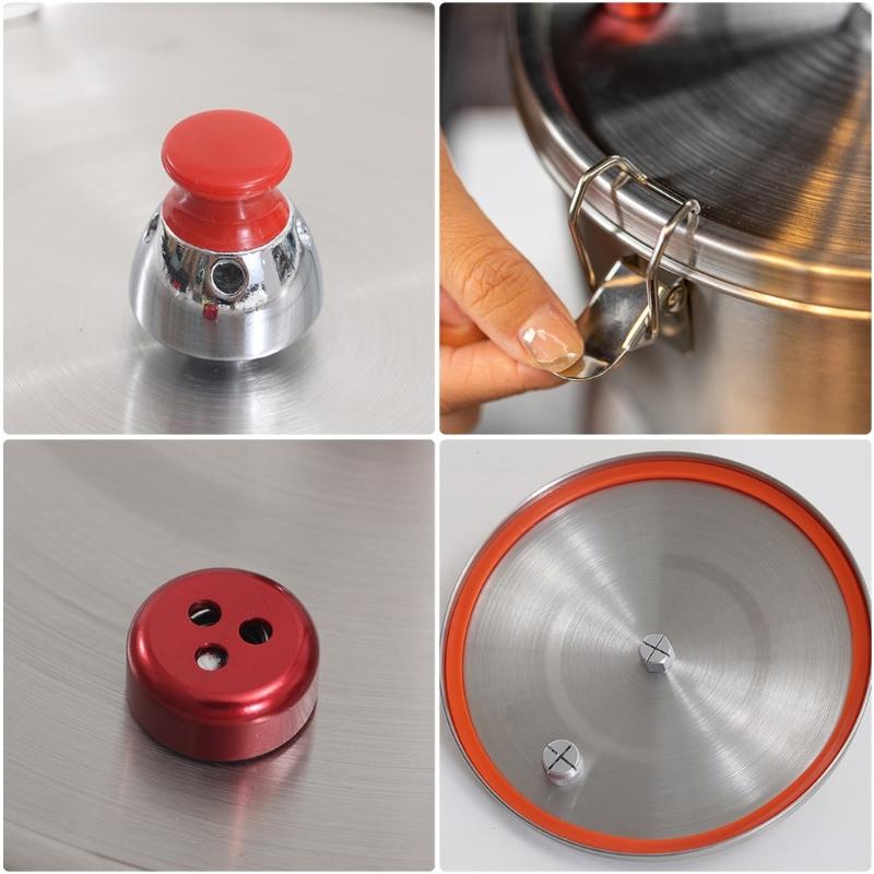 Outdoor Stove Top Pressure Cooker Meats Pots Stainless Steels Stove Pressure Cooker Meats Pots Camping Cookware Enduring