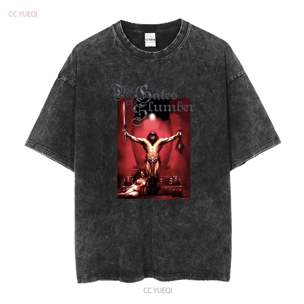 Gates of Slumber The Conqueror T shirt XL 110858 vintage Washed Casual Comfortable streetwear Breathable graphic Versatile Soft