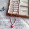 Verschiedene Frucht-Anhänger-Halskette für Mädchen Frauen Handgefertigt Reiskörner Böhmischer Choker Wassermelone Zitrone Erdbeere Hals Schmuck