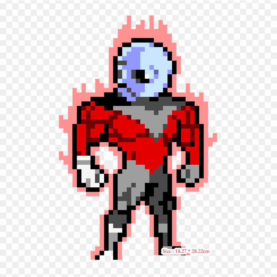Patches For Clothes Bag Iron On Thermal Stickers Jiren Kill Goku Vegeta Pattern Washable Heat Transfer
