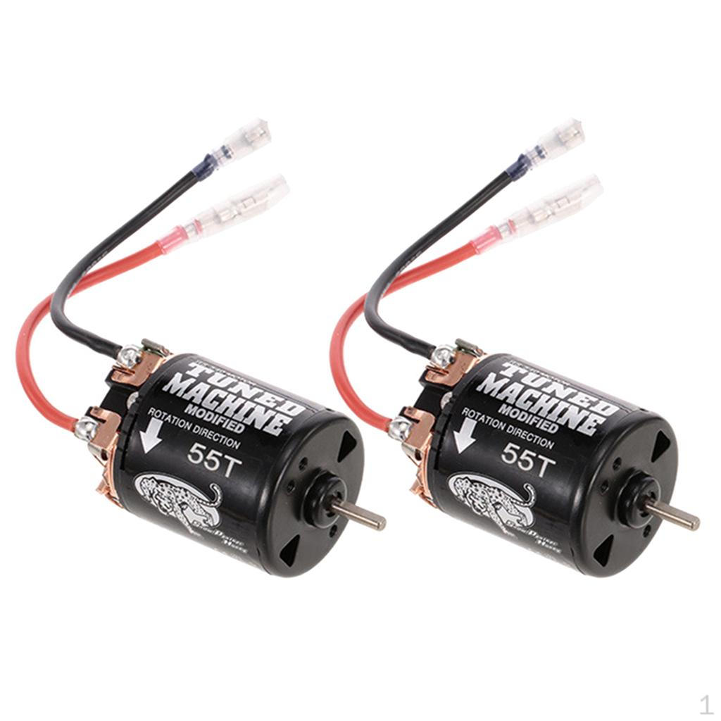 

2x RC 540 Brushed Motor 55T High :10 Axial D90 Car