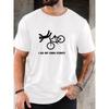 European Sizes Men's Speeding Car English Graphic Summer Casual Crew Neck Short Sleeve T-Shirt
