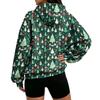 Women's Polka Dot Lightweight Hoodie, Trendy Casual Hooded Sweatshirt for Everyday Wear