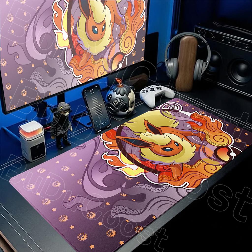 1000x500mm Cartoon Laptop Office Extended Mousepad Kawaii Glaceon Speed Gamer Keyboard Deskmat New Pokemon Pc Gaming Accessories