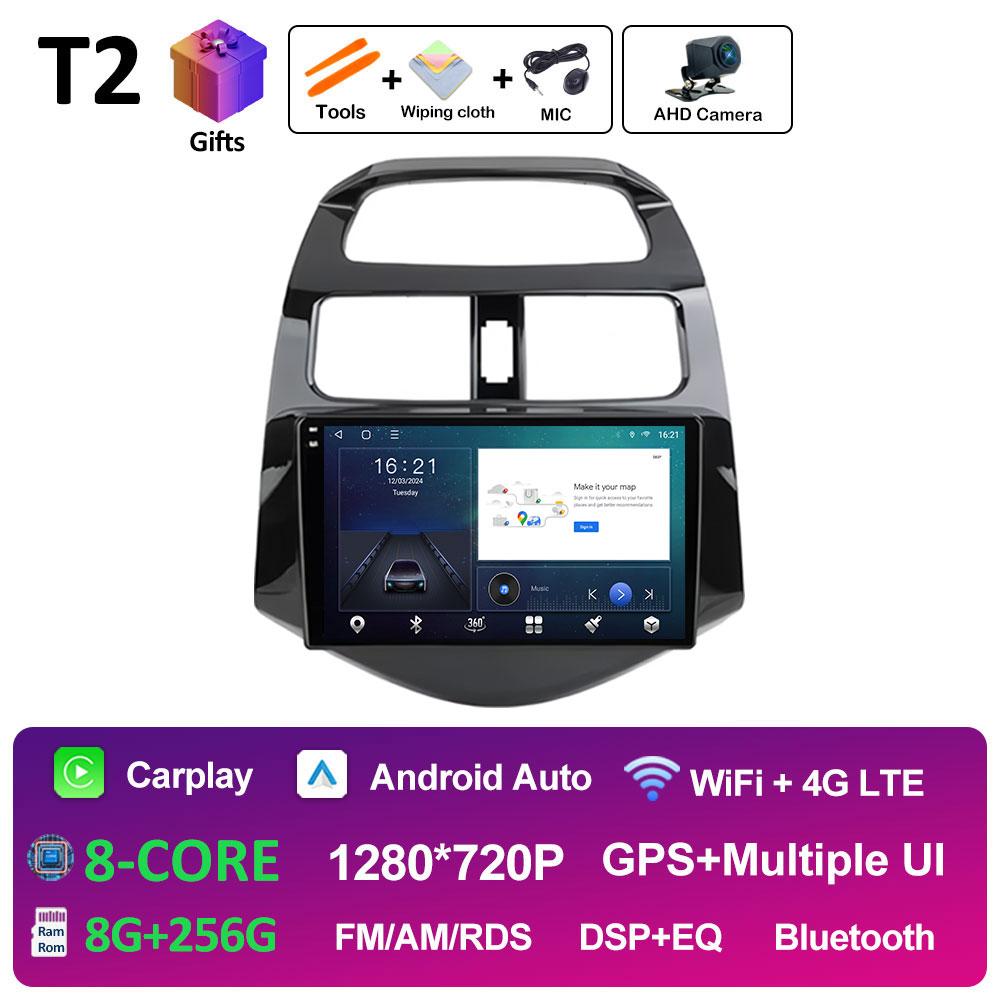 Android 14 Car Video For Chevrolet Spark Beat Matiz Creative 2010 2011 2012 2013 2014 Radio Player GPS Navigation Auto Tools 4G