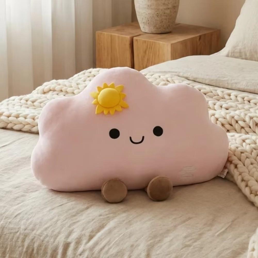 White Blue Pink Stuffed Simulation Pillow Fluffy Soft Sofa Cushion Soft Cloud Plush Toy Sofa