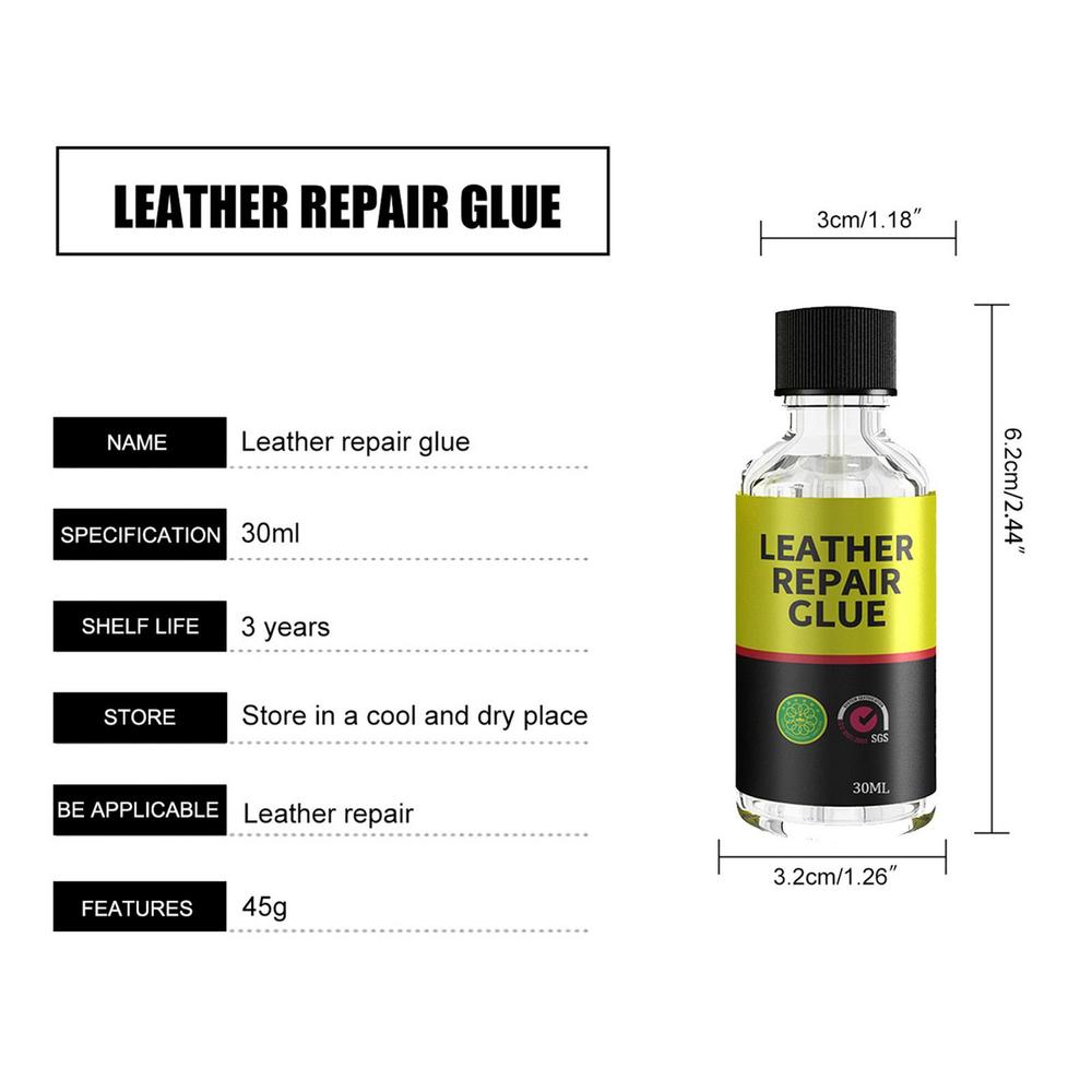 30/50ml Car Leather Repair Glue Auto Seat Maintenance Leather Care Liquid Rubber Leather Gel For Repairing Car Leather Items