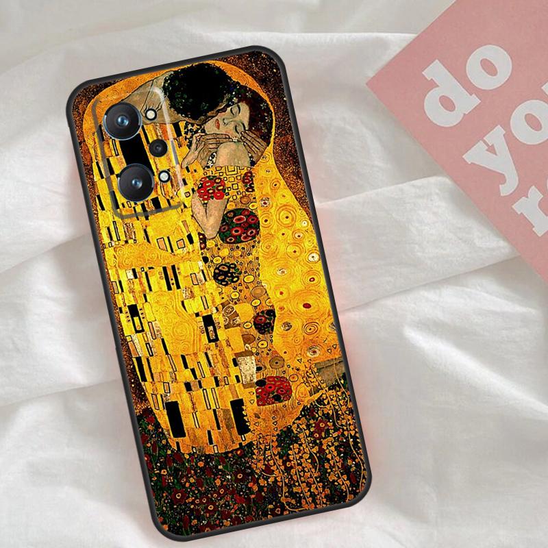 

Starry Night Klimt Kiss Case For Realme C65 C67 C71 C63 C61 C55 C51 C53 C35 C75 11 12 13 14 15 Pro Plus GT6 GT7 Pro Realme 15 Pro