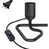 EU/US Plug E27 E26 Lamp Base Holder With Switch Vintage Table Lamp Bedside Lamp Night Light For Bedroom Living Room Decor