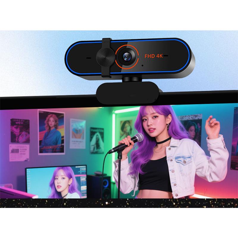 4K Ultra HD USB Camera: Driver-Free, Plug & Play for Home Office, Streaming, Recording, and Photography