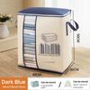 1Pc Futon Storage Bag Non-Woven Fabrics Transparent Visual Window for Quilt Storage Household Items Hand-held Storage Bag