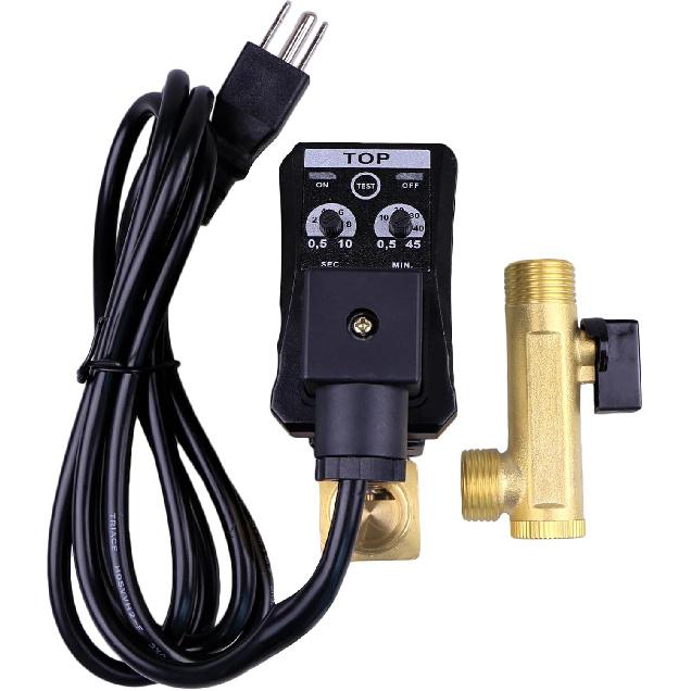 1/2" AC 110V Automatic Timed Water Tank 2-way Direct-acting Drain Valve US Plug