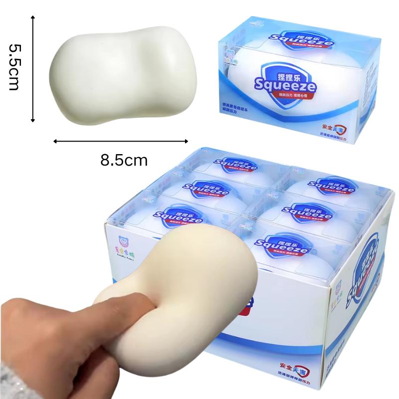 Bai Fen Bai Toys Soap Ball Squishy Soap Stress Ball Fidget Toy Squishy Squeeze Ball Round Blocks Filled Asmr Anti Stress Toys